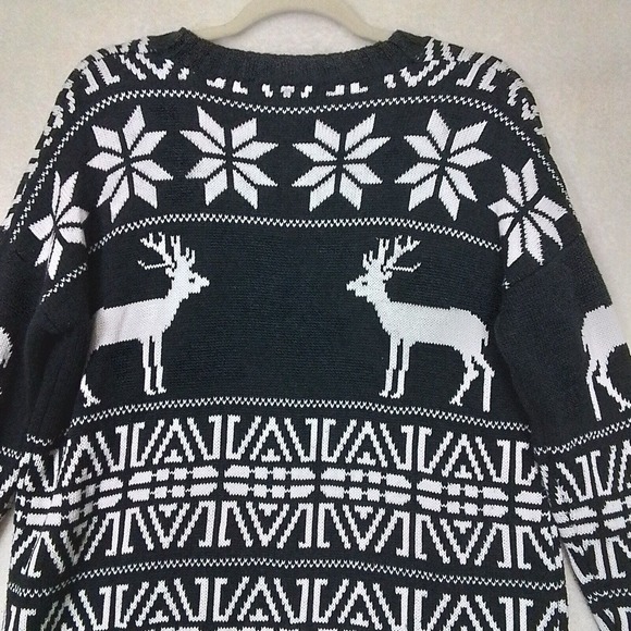 Forever 21 Heavy Knit Cardigan Sweater Size S Gray White Winter‎ Cotton Blend - Picture 7 of 10